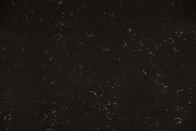 73“ Zwarte Countertop van de Kwartssteen voor Rechthoekige Bevederde Witte Gootstenen