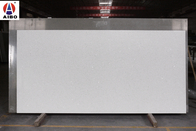 Witte de Plakkengrootte 3200*1800mm van het Spiegel Kunstmatige Kwarts voor de Bankbovenkant van het Ijdelheidseiland