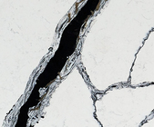 Panda White Calacatta Quartz Stone Marble Slab OEM ODM Warmte-isolatie