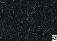 Zwarte Carrara kunstmatige kwartssteen hittebestendigheid Gemakkelijk schoon te maken