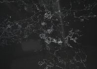 De Steencountertop van het keuken Kunstmatige Kwarts Zwarte Kleur 3200*1600*20mm van Carrara
