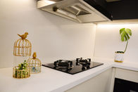 De super Witte Keuken bedekt 12mm 30mm Kunstmatige Kwartssteen