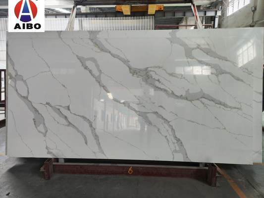 De nieuwe van het Kwartsplakken van Aankomstcalacatta Witte Kunstmatige Crystal Extra White Marble Stone Steen van het het Porselein Kunstmatige Kwarts