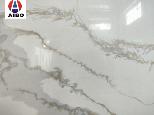 De nieuwe van het Kwartsplakken van Aankomstcalacatta Witte Kunstmatige Crystal Extra White Marble Stone Steen van het het Porselein Kunstmatige Kwarts