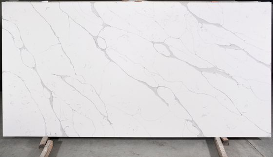 Stevige Witte Calacatta-Kwartssteen voor Countertops Bouwmaterialen
