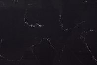 Marmeren kijk Zwarte Kunstmatige Cararra-de Plak Gemakkelijke Schoon van de Kwartssteen