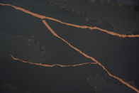 De hittebestendige Bovenkanten van de het Kwartssteen van Calacatta Zwarte voor de Muur van het Keukenontwerp