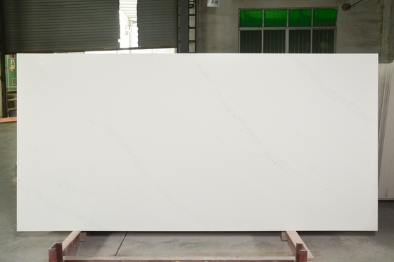 Kunstmatige Kwarts van Vanitytop het Witte Calacatta met 3200*1800*30-Countertops van de Groottekeuken