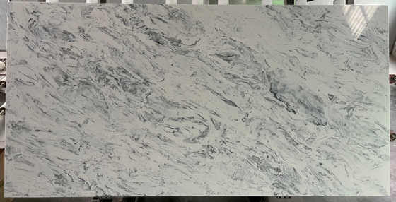 Fauxsteen het Opruimen Comités de Bovenkanten van Grey Quartz Slab Bathroom Vanity